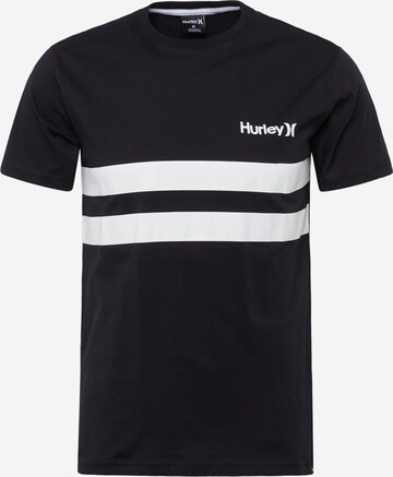 T-Shirt fonctionnel 'Oceancare' Hurley en noir : devant