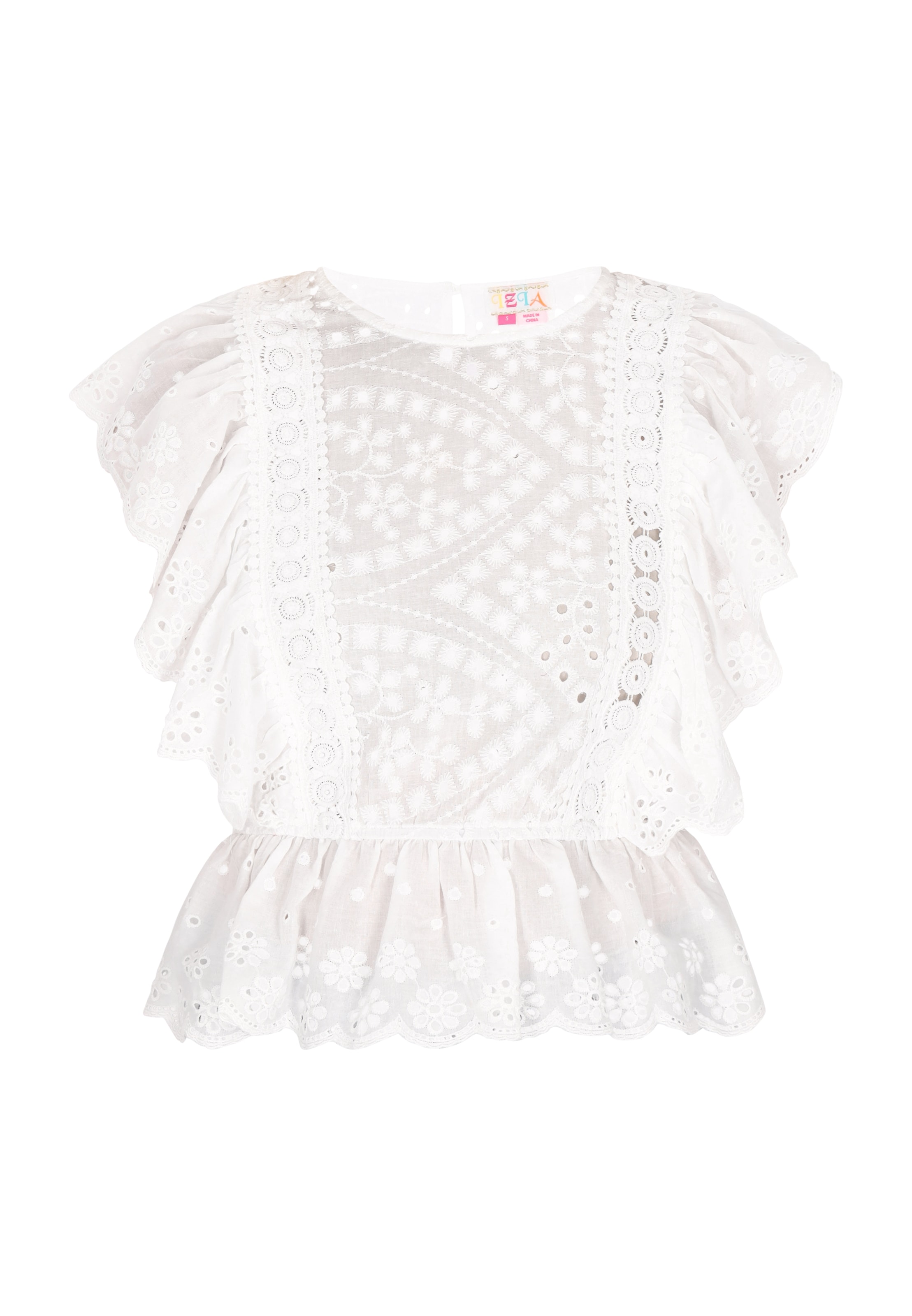 IZIA Bluza | bela barva: sprednja stran