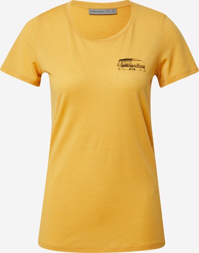ICEBREAKER T-shirt fonctionnel en moutarde / noir, Vue avec produit