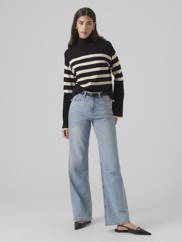 VERO MODA Sweater 'Happiness' in Black