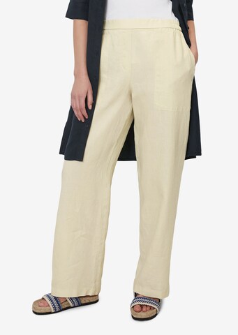 Marc O'Polo Loosefit Broek in Beige: voorkant