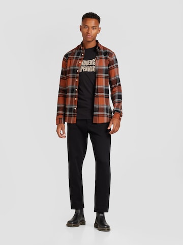 Lindbergh Regular Fit Hemd in Braun