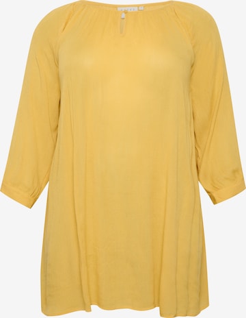 KAFFE CURVE Tunic 'Ami' in Yellow: front