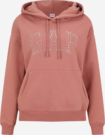 Sweat-shirt 'Heritage' Gap Petite en marron : devant