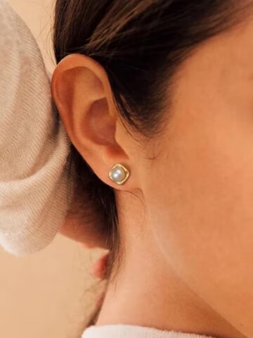 ROUGEMONT Jewellery Ohrringe 'Trendige Perlen Ohrstecker 925 Sterling Silber'‌‌‌‌‌‌‌‌ in Gold