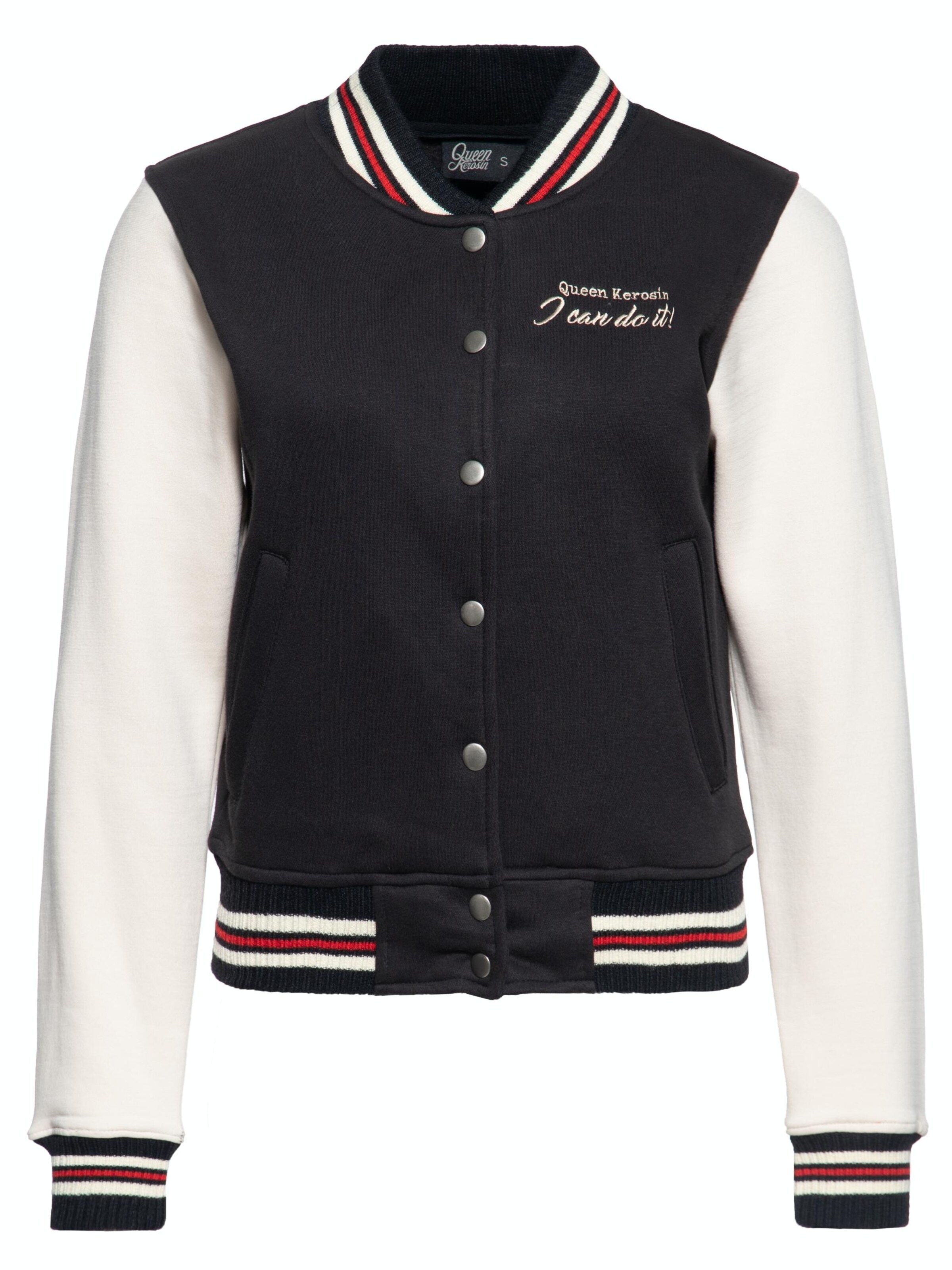 Queen Kerosin Übergangsjacke 'I Can Do It' in Lila: Vorderseite