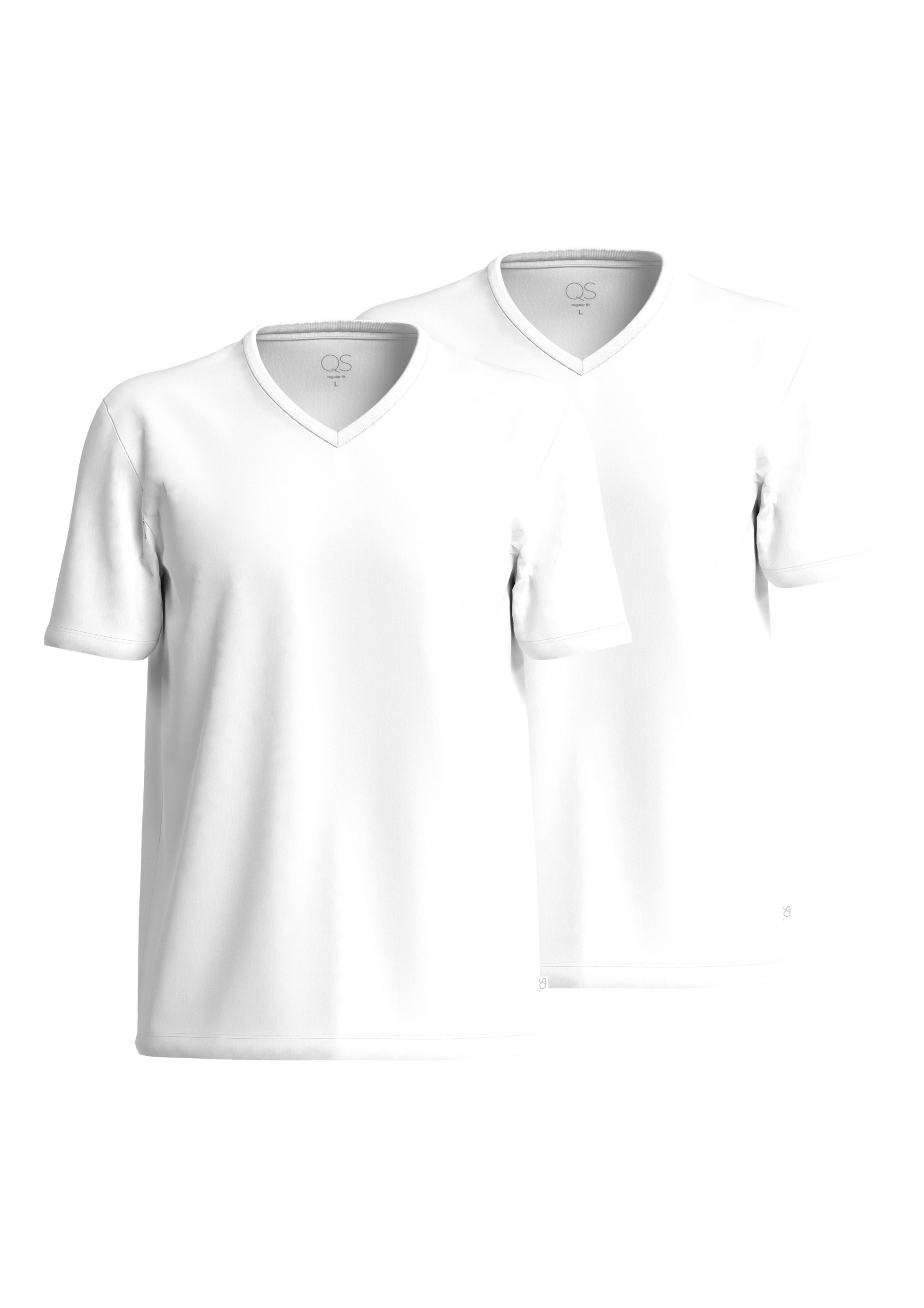 QS Shirt in White: front