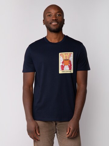 T-Shirt 'Tarot The Coffee' Watapparel en bleu : devant