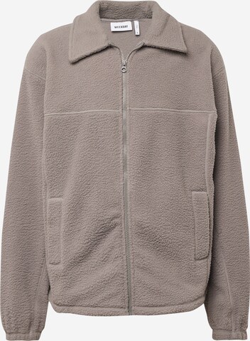 WEEKDAY Fleece jacket 'Oliver' in Grey: front