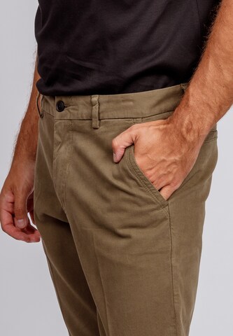 BOSS Slimfit Hose 'P-Kaiton' in Grün