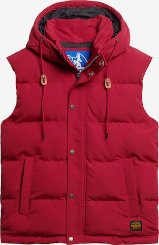 Gilet 'Everest' Superdry en rouge : devant