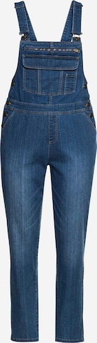 SHEEGO Regular Tuinbroek jeans in Blauw: voorkant
