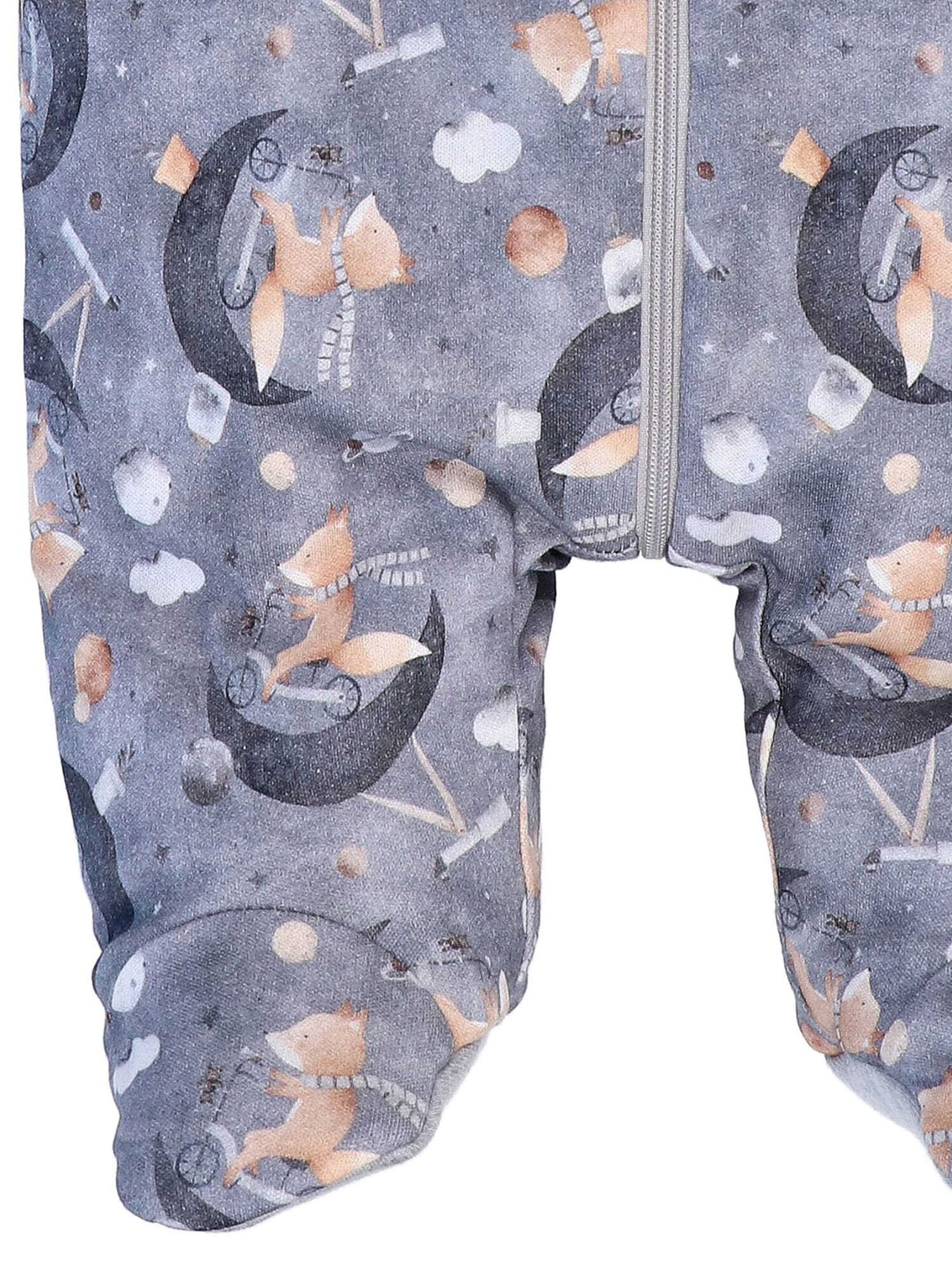 NINI Romper/bodysuit 'Fuchs' in Grey