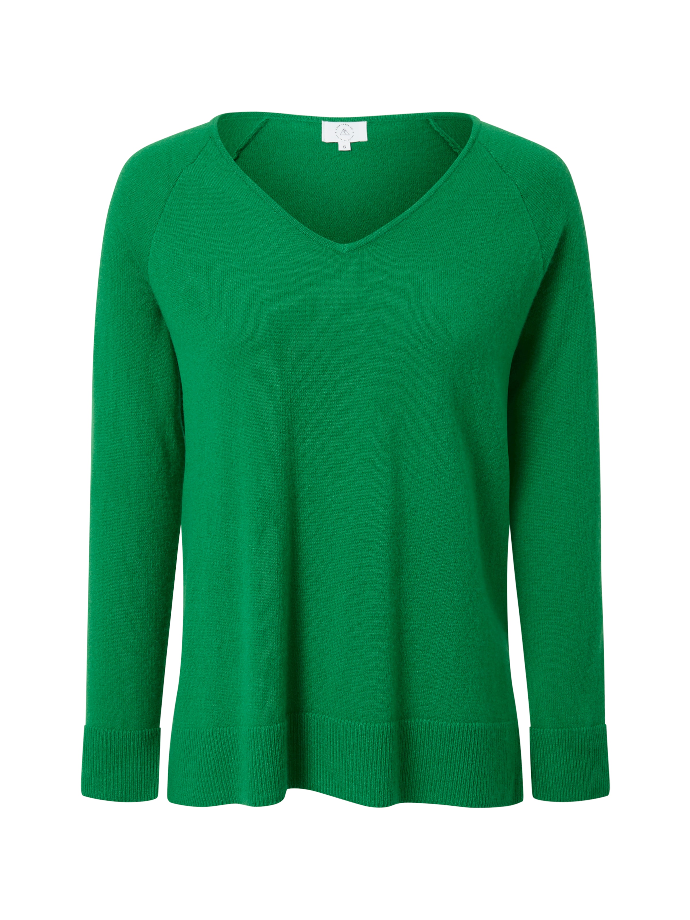 CASH-MERE.CH Trui in Groen: voorkant