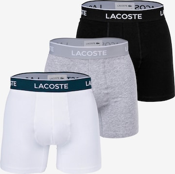 Boxers LACOSTE en gris : devant