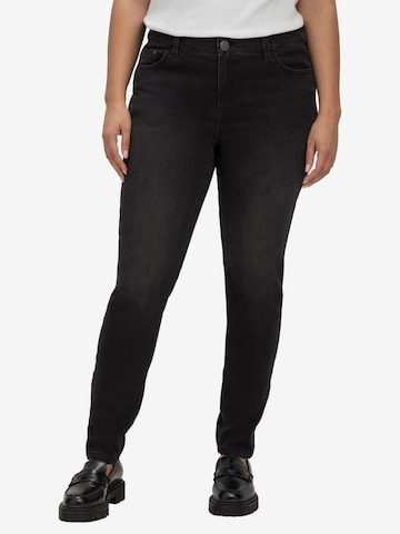 SHEEGO Skinny Jeans i svart