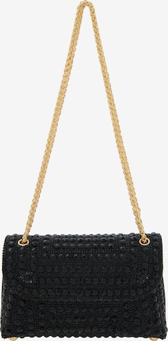 melns faina "Clutch" stila somiņa: no priekšpuses