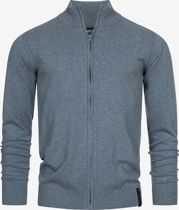 Vestes en maille 'Lau' INDICODE JEANS en bleu : devant