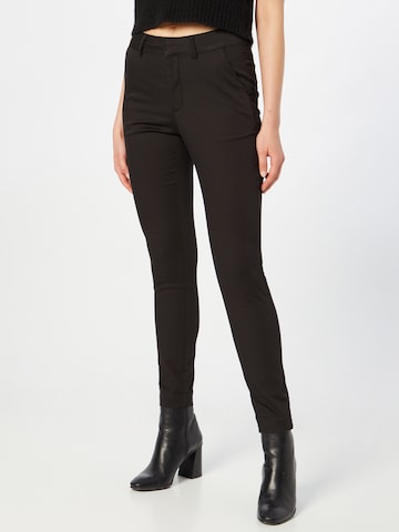 Kaffe Slim fit Chino Pants 'Lea' in Black: front