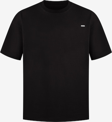 Smilodox T-Shirt Oversize Cedrik in Schwarz: Vorderseite