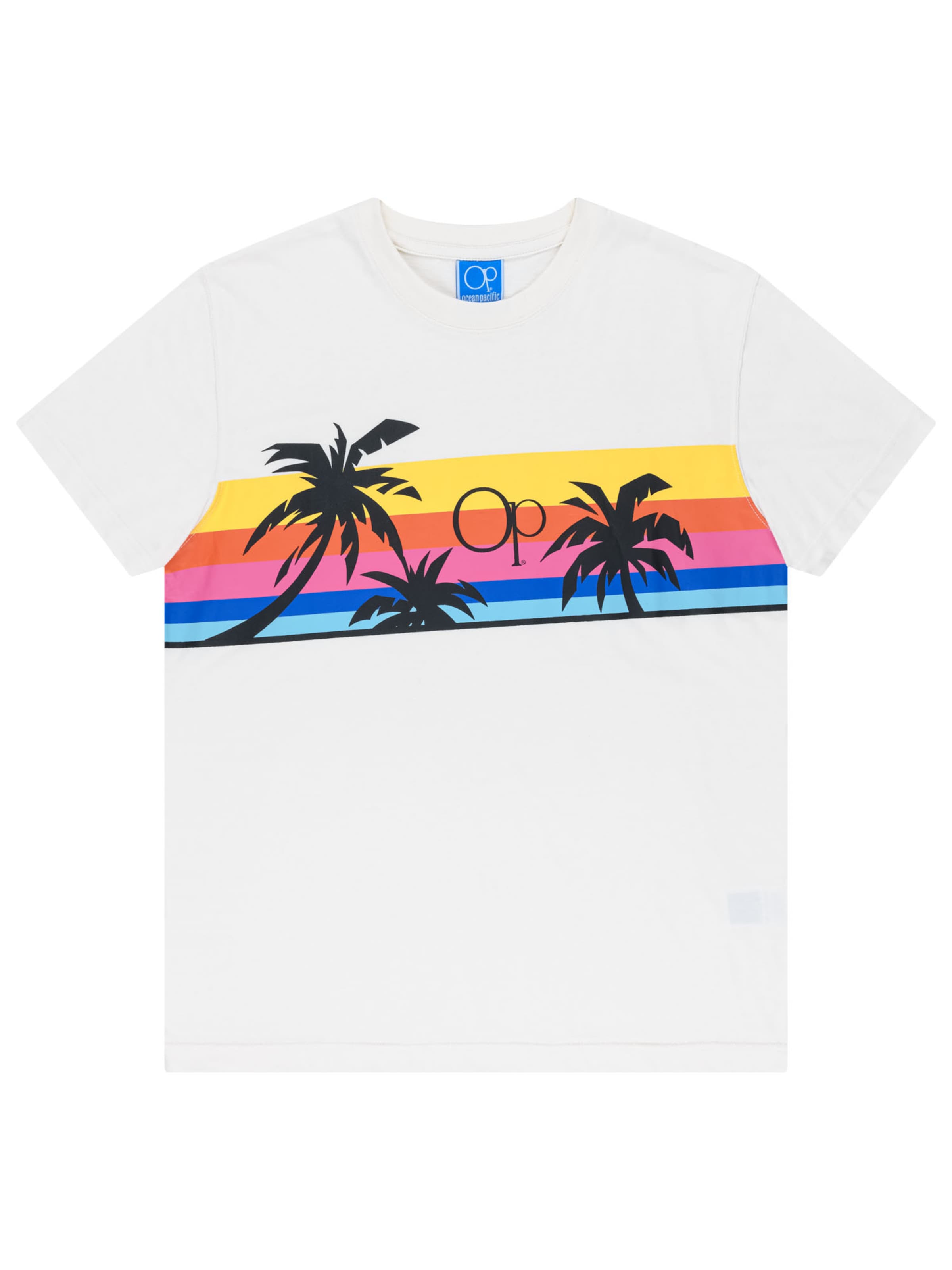Ocean Pacific Shirt 'Stocked' in Wit: voorkant