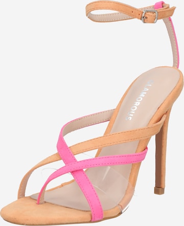 GLAMOROUS Sandalen met riem 'FW6250' in Oranje: voorkant