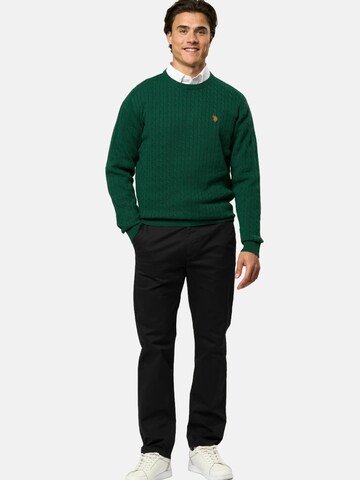U.S. POLO ASSN. Trui 'Mads' in Groen