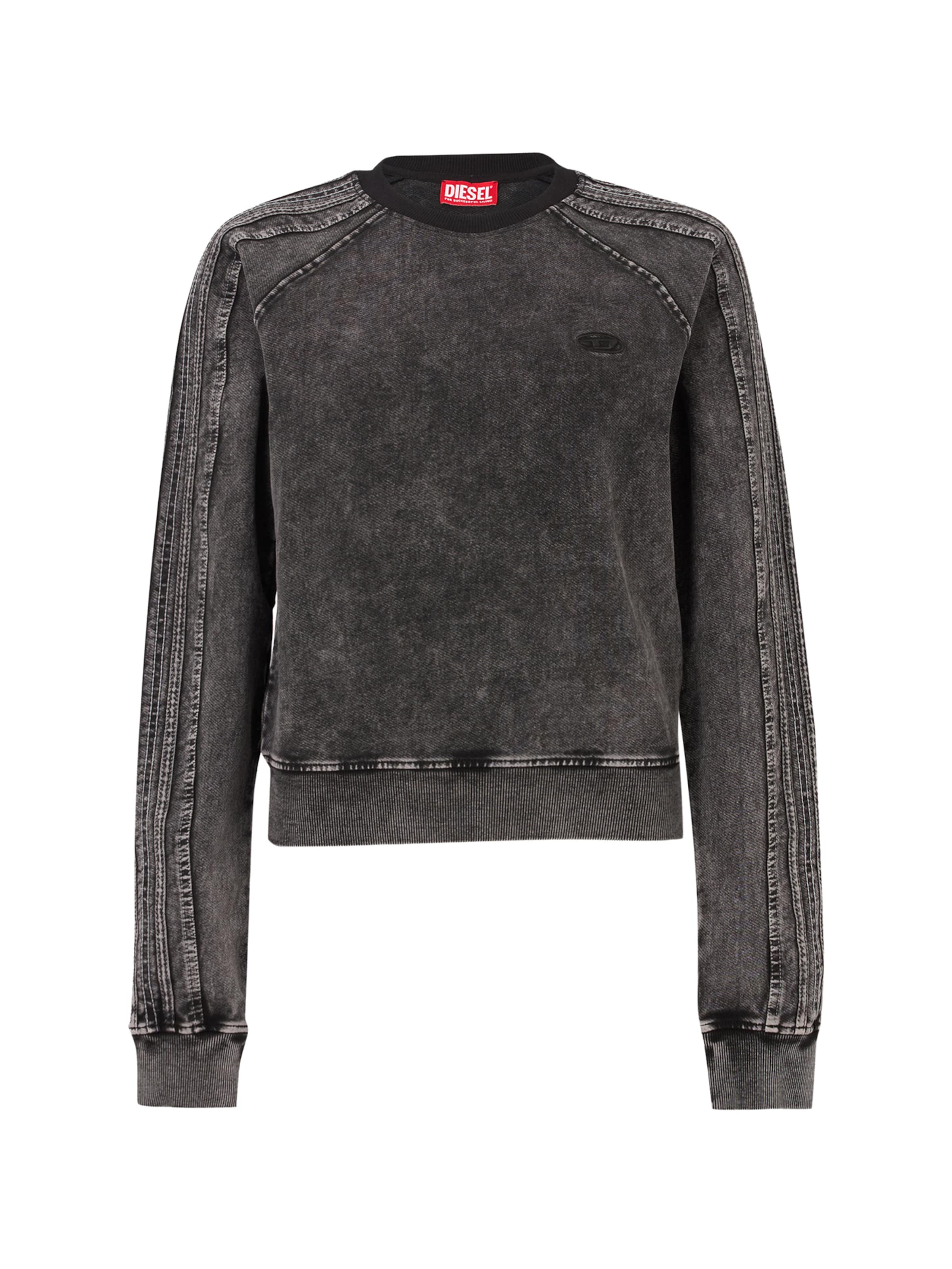 DIESEL Sportisks džemperis, krāsa - tumši pelēks, Preces skats