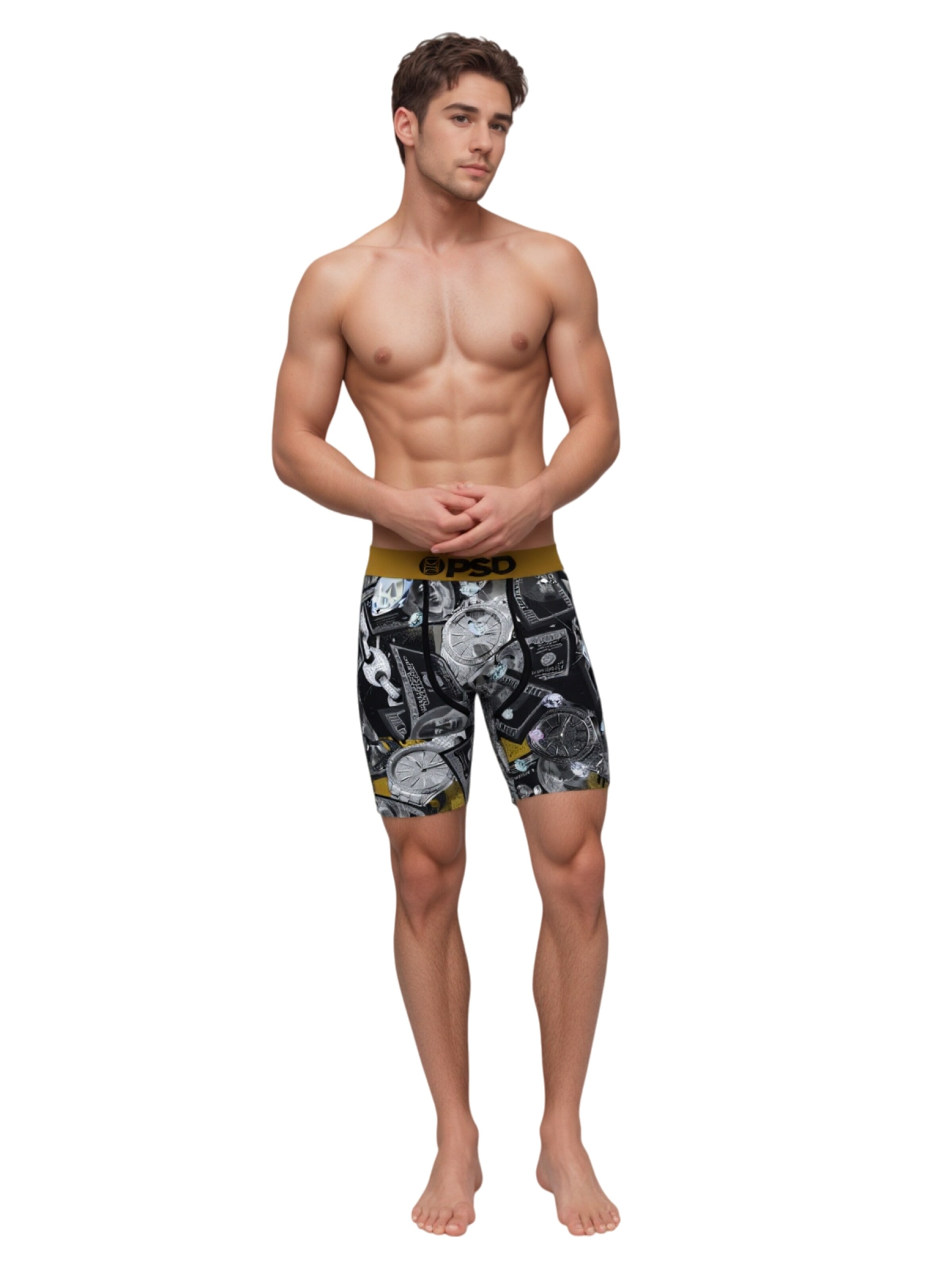 PSD Boxershorts 'SILVER BANDS' in Gemengde kleuren