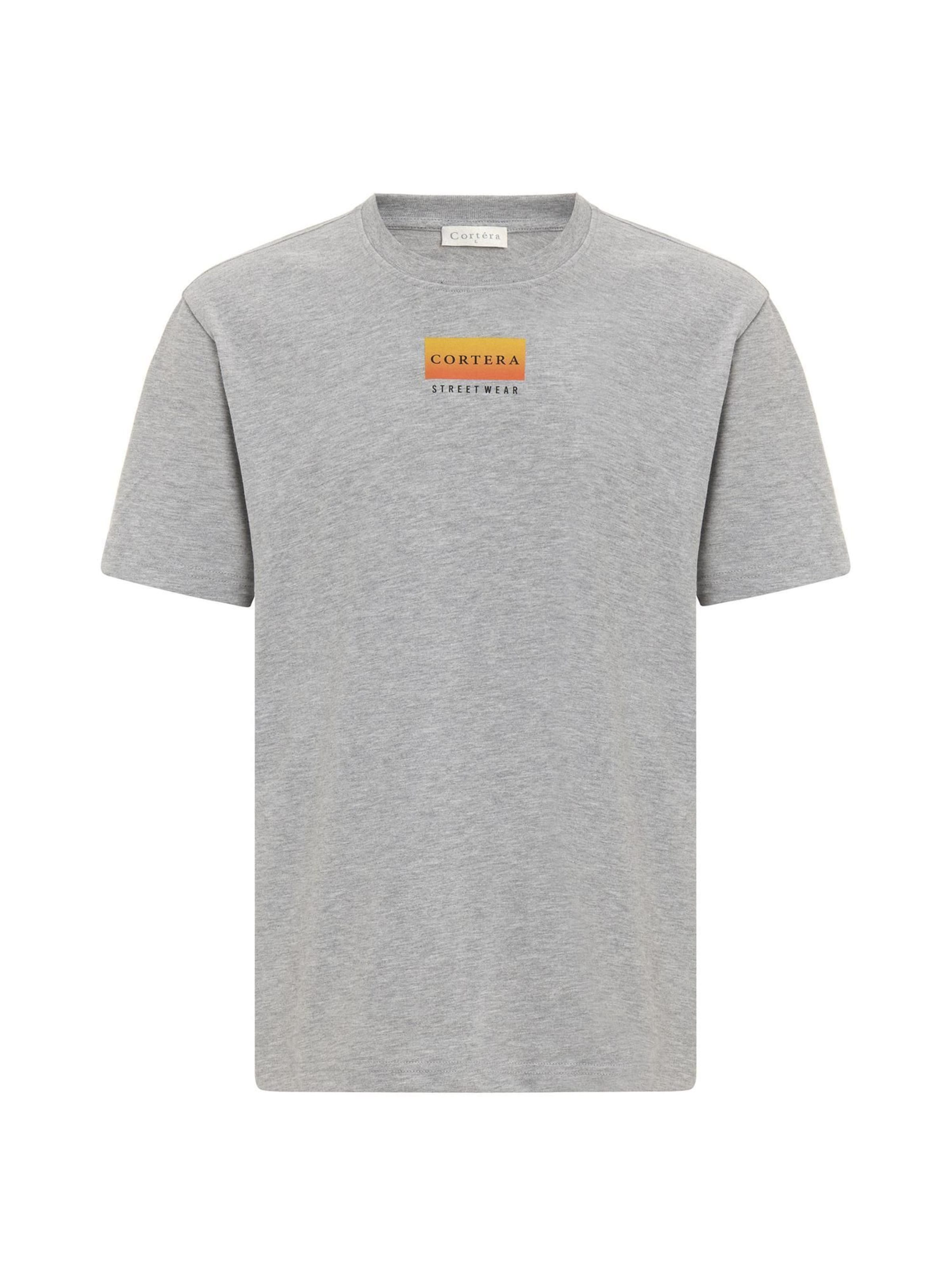 Maglietta di Cortera in grigio: frontale