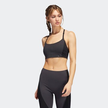 ADIDAS SPORTSWEAR Low Support Sports Bra in Grey: front