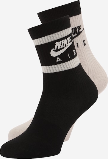 Nike Sportswear Sports socks 'Everyday Essential' in Grey / Black / White, Item view