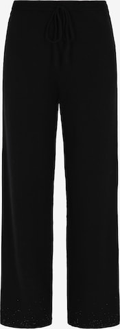 usha BLACK LABEL Regular Trousers in Black: front
