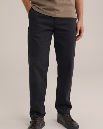 Coupe slim Pantalon chino WE Fashion en noir : devant
