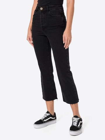 River Island Bootcut Τζιν σε μαύρο: μπροστά