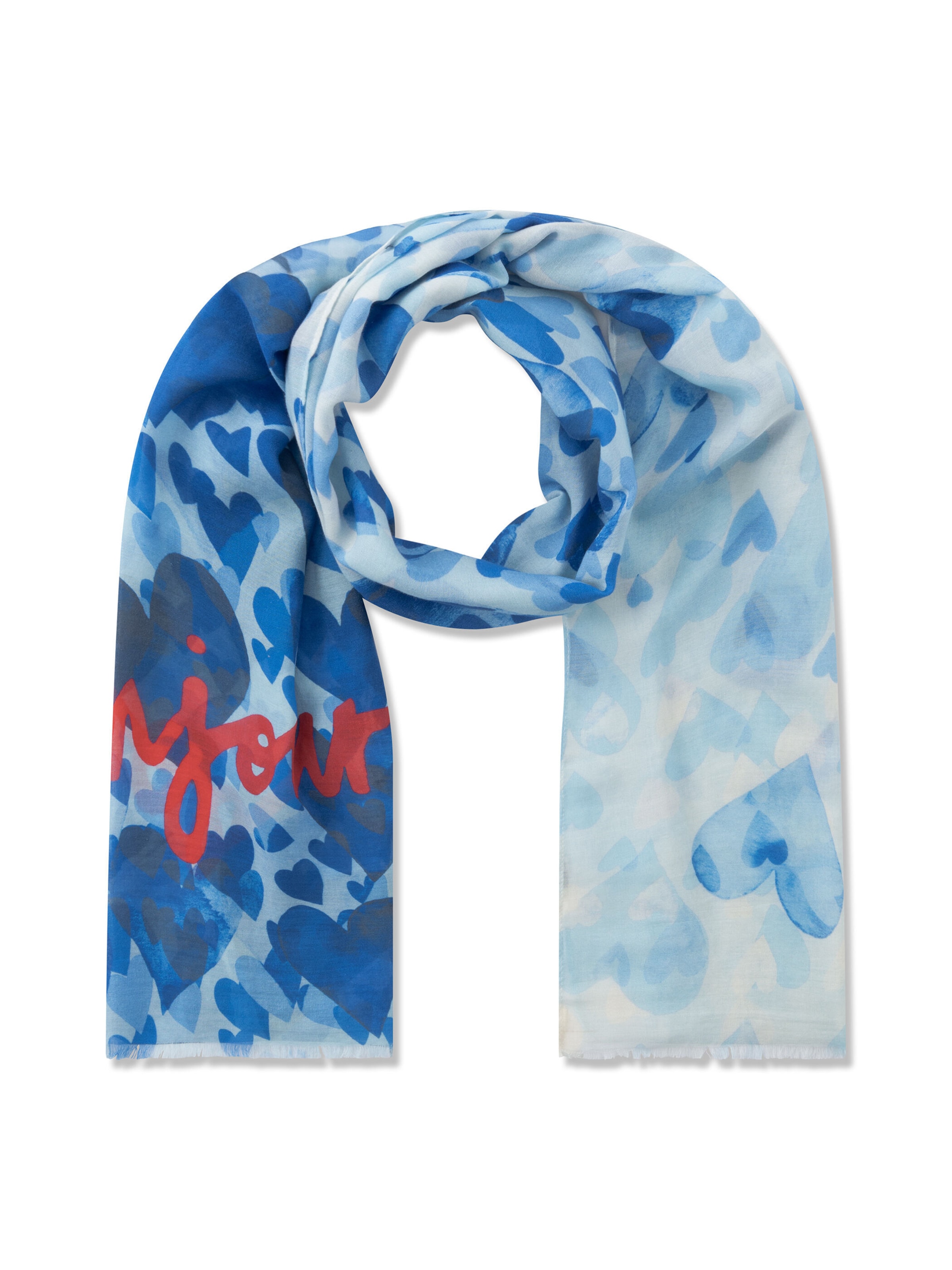 Écharpe CODELLO en bleu : devant