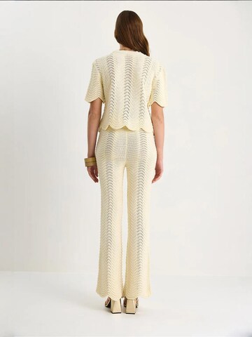 Bianco Lucci - Calças de fato em bege