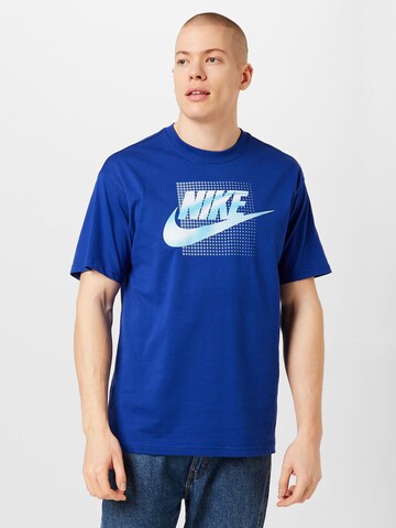 Tricou 'FUTURA' de la Nike Sportswear pe albastru: față