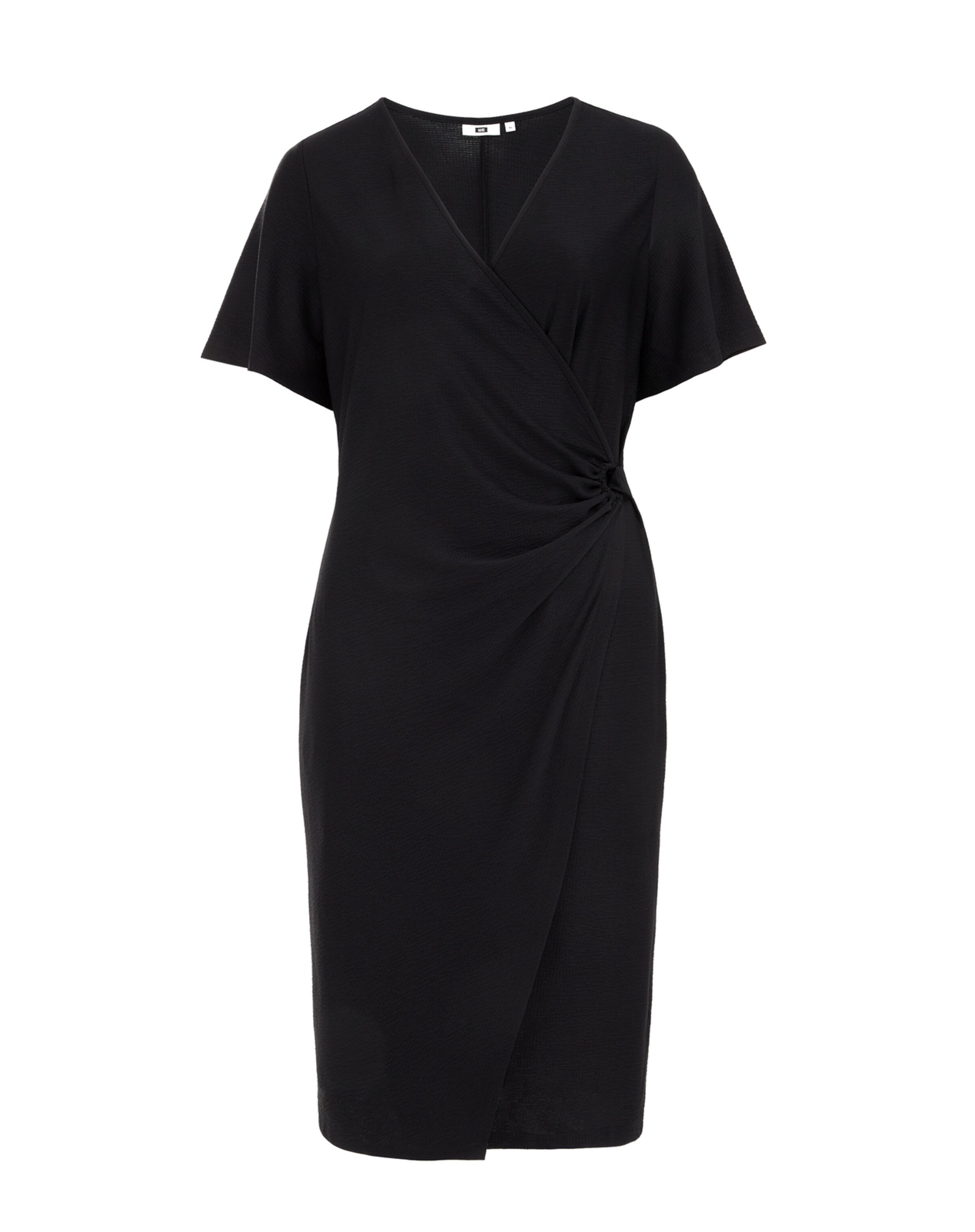 WE Fashion Рокля в черно: отпред