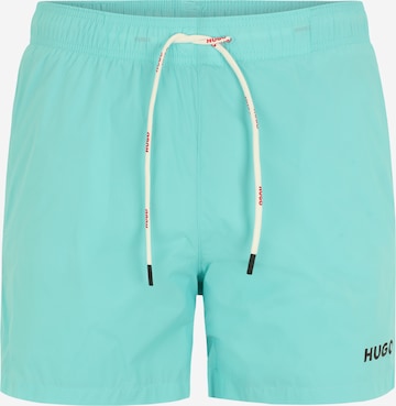 HUGO Red Board Shorts 'HAITI' in Blue: front