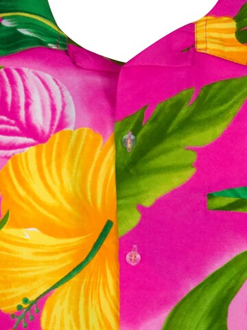 King Kameha Shirt 'Big Flower' in Pink
