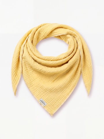 wundabaa Scarf 'mus 130x130x180' in Yellow: front