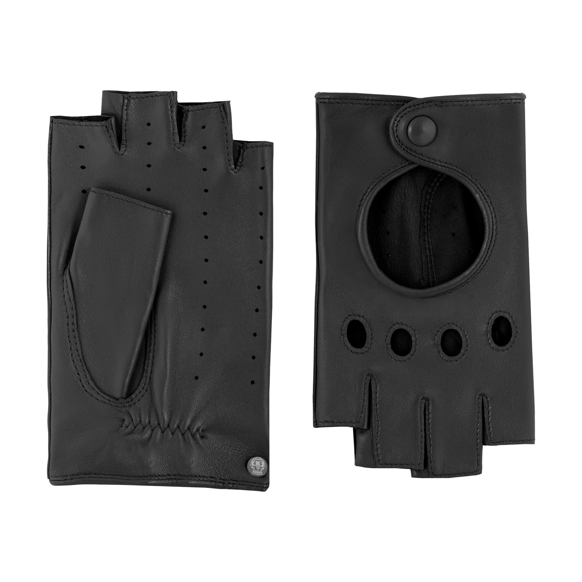 Roeckl Lederhandschuhe 'FLORENZ AUTOFAHRER' in Schwarz: Vorderseite