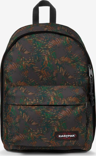 EASTPAK Sac à dos en marron / vert / noir / blanc, Vue avec produit