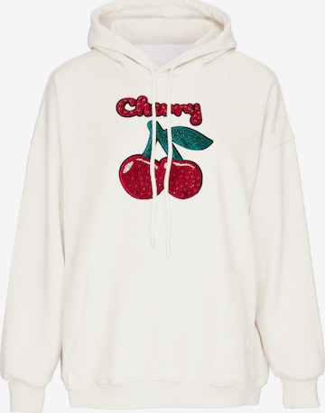 Sweat-shirt MYMO en blanc : devant