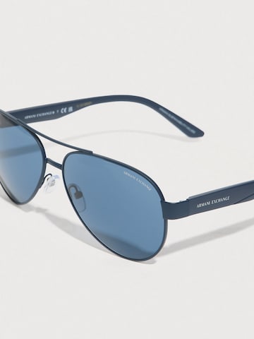 ARMANI EXCHANGE Zonnebril '0AX2034S' in Blauw