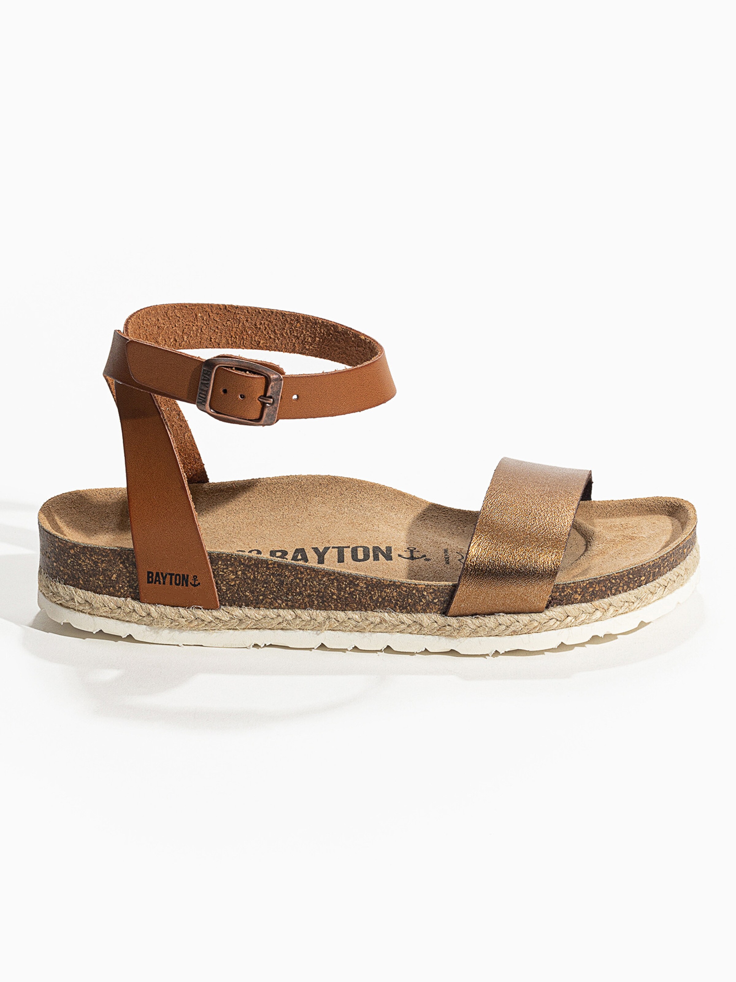 Sandalo con cinturino 'Jovial' di Bayton in bronzo