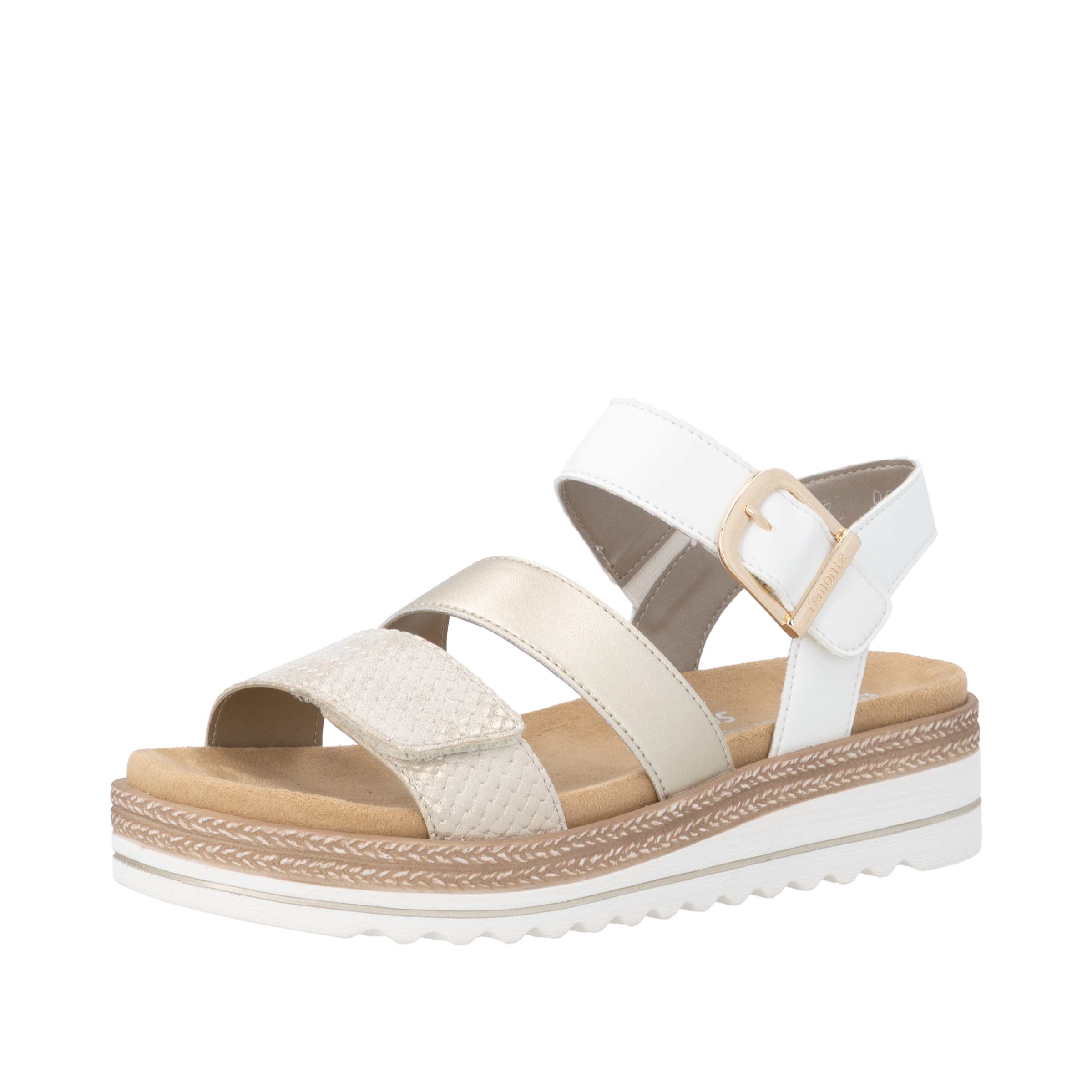 Sandalo con cinturino di REMONTE in beige: frontale