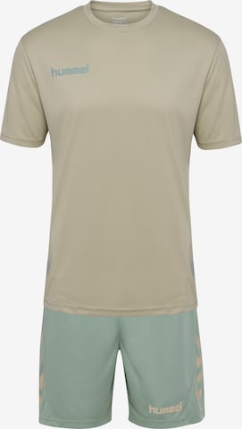 Hummel Tracksuit in Green: front