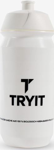 TRYIT Drinking Bottle '500ml' in White: front